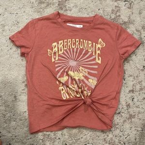 Girls front tie tee